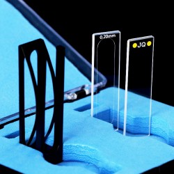 Quartz Demountable Cuvette with Holder, 0.2mm Pathlength, 60 uL, Molded, QG24008-2