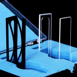 Quartz Demountable Cuvette with Holder, 1mm Pathlength, 300 uL, Glued, QG24014-2