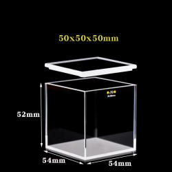Quartz Tank, Large Cubic Cuvette, with Lid, 50mm Pathlength, 125 mL, Molded, QG24103-4
