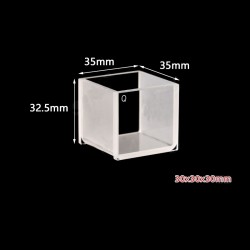 Quartz Tank, Large Cuvette, No Lid, 30mm Pathlength, 27 mL, Fused, QG24116-2