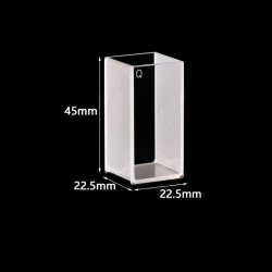 Quartz Tank, Large Cuvette, No Lid, 20mm Pathlength, 17 mL, Fused, QG24122-2