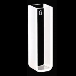 Glass 751 Type Cuvette, Round Bottom, 10mm Pathlength, 3.5 mL, Fused, QG24154-2