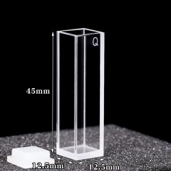 Quartz Standard Cuvette, 10mm Pathlength, 3.5 mL, Fused, QG24200-4