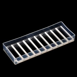 Glass Cuvette, No Lid, 2mm Pathlength, 0.7 mL, Fused, QG24217-2