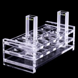 Plastic Cuvette Rack for 5mm Cuvette, 12 Positions, QG24224