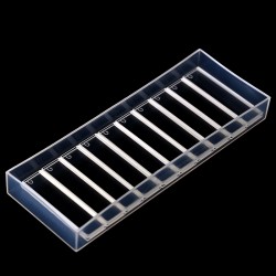 Glass Short Pathlength Cuvettes, 1mm Pathlength, 350 uL, Fused, QG24228-2