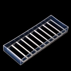 Glass Cuvette, No Lid, 1mm Pathlength, 1.05 mL, Fused, QG24262-2