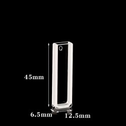 Quartz Customized Cuvette, 4mm Pathlength, 1 mL, Fused, QG24266-2