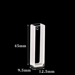 Quartz Customized Cuvette, 7mm Pathlength, 3 mL, Fused, QG24269-2