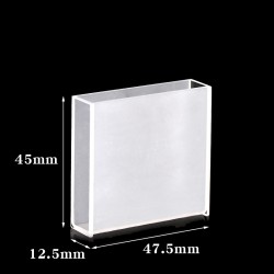 Quartz Customized Cuvette, 45mm Pathlength, 19 mL, Fused, QG24275-2