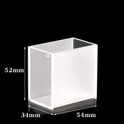 Quartz Customized Cuvette, 50mm Pathlength, 75 mL, Fused, QG24277-2