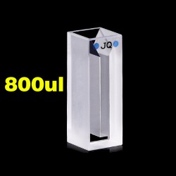 Quartz Special Cuvette, Narrow Width, 10mm Pathlength, 800 uL, Molded, QG24317-2