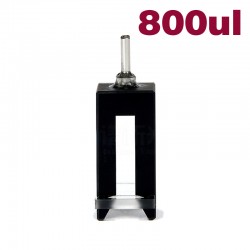 Quartz Special Cuvette, Flow Through, 10mm Pathlength, 800 uL, Glued, QG24322-2