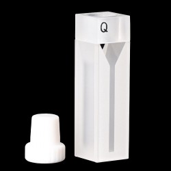 Quartz Semi-Micro Cuvette , 10mm Pathlength, 700 uL, Fused, QG24326-2