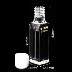 Quartz Semi-Micro Cuvette , 1 / 10mm Pathlength, 350 uL, Molded, QG24352-4