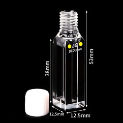 Quartz Semi-Micro Cuvette , 3 / 10mm Pathlength, 1.05 mL, Molded, QG24354-4
