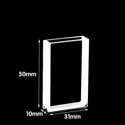 Quartz Special Cuvette, Macro, 6mm Pathlength, 7 mL, Fused, QG24416-2