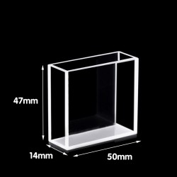 Quartz Special Cuvette, Macro, 10/46mm Pathlength, 20 mL, Fused, QG24426-4