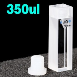 Quartz Semi-Micro Cuvette , 10mm Pathlength, 350 uL, Molded, QG24462-2