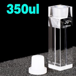 Quartz Semi-Micro Cuvette , 1 / 10mm Pathlength, 350 uL, Molded, QG24463-4