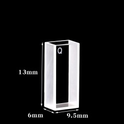 Quartz Micro Special Cuvette, 4mm Pathlength, 360 uL, Fused, QG24484-2