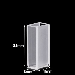 Quartz Micro Special Cuvette, 9mm Pathlength, 1.3 mL, Fused, QG24486-2