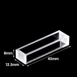 Quartz Micro Special Cuvette, 8.5mm Pathlength, 2 mL, Glued, QG24489-3