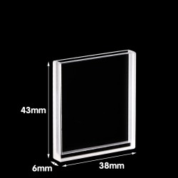 Quartz Macro Special Cuvette, 3mm Pathlength, 4.2 mL, Glued, QG24492-2