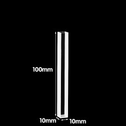 Quartz Macro Special Cuvette, 8mm Pathlength, 6 mL, Glued, QG24496-2