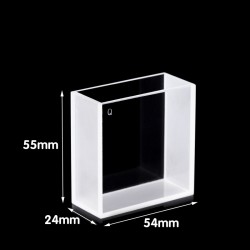 Quartz Macro Special Cuvette, 20mm Pathlength, 53 mL, Fused, QG24507-2