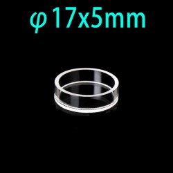 Quartz Reflection Cylindrical Cuvette, Φ17 x 5mm, QG24528