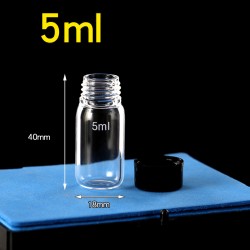 Quartz Screw Cap Cylindrical Vial, 18 x 40mm, QG24550