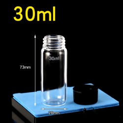 Quartz Screw Cap Cylindrical Vial, 28 x 73mm, QG24553