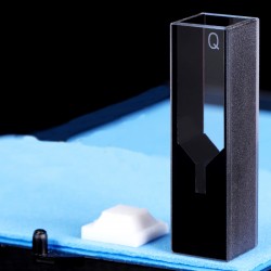 Quartz Self-Masking Micro Spectrometer Cuvette , 10mm Pathlength, 100 uL, Glued, QG24576-2