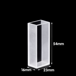 Glass Macro Cuvette, 12mm Pathlength, 10 mL, Glued, QG24622-2