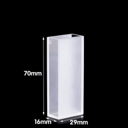 Glass Macro Cuvette, 25mm Pathlength, 20 mL, Glued, QG24623-2