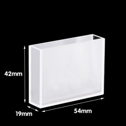 Glass Customized Cuvette, Macro, 50mm Pathlength, 30 mL, Glued, QG24647-2