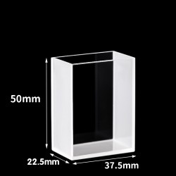 Glass Customized Cuvette, Macro, 20mm Pathlength, 34 mL, Glued, QG24648-2