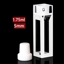 Quartz Semi-Micro Cuvette , 5 / 10mm Pathlength, 1.75 mL, Fused, QG24688-4