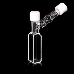 Quartz Cuvette with Y Shape Long Neck, 10mm Pathlength, 3.5 mL, Molded, QG24696-4