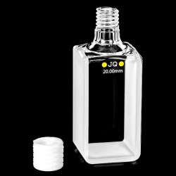 Quartz Macro Cuvette, 20mm Pathlength, 17 mL, Molded, QG24697-2