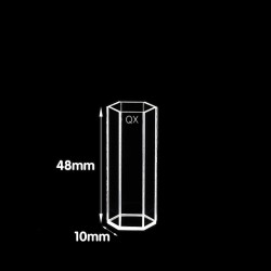 Quartz Polygonal Colorimetric Cuvette, 15mm Pathlength, 10 mL, Glued, QG24791-7