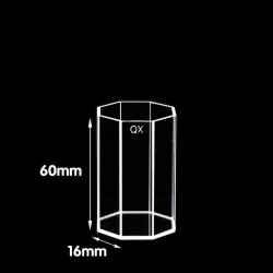 Quartz Polygonal Colorimetric Cuvette, 35mm Pathlength, 60 mL, Glued, QG24792-9