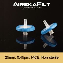 25mm, 0.45um, MCE, ASF12022, Non-sterile, Syringe Filter, 100pc/pack