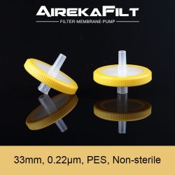 33mm, 0.22um, PES, ASF3304, Non-sterile, Syringe Filter, 100pc/pack