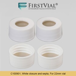 C100901, White closure and septa, For 22mm vial C100901, White closure and septa, For 22mm vial