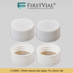 C100902, White closure and septa, For 22mm vial C100902, White closure and septa, For 22mm vial