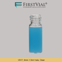 V917, 9mm 1.5ml Vials, Clear V917, 9mm 1.5ml Vials, Clear