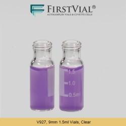 V927, 9mm 1.5ml Vials, Clear V927, 9mm 1.5ml Vials, Clear