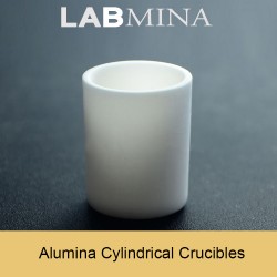 AC02040, 40ml, 35(Diameter), 58mm(H), Alumina, Cylindrical Crucible